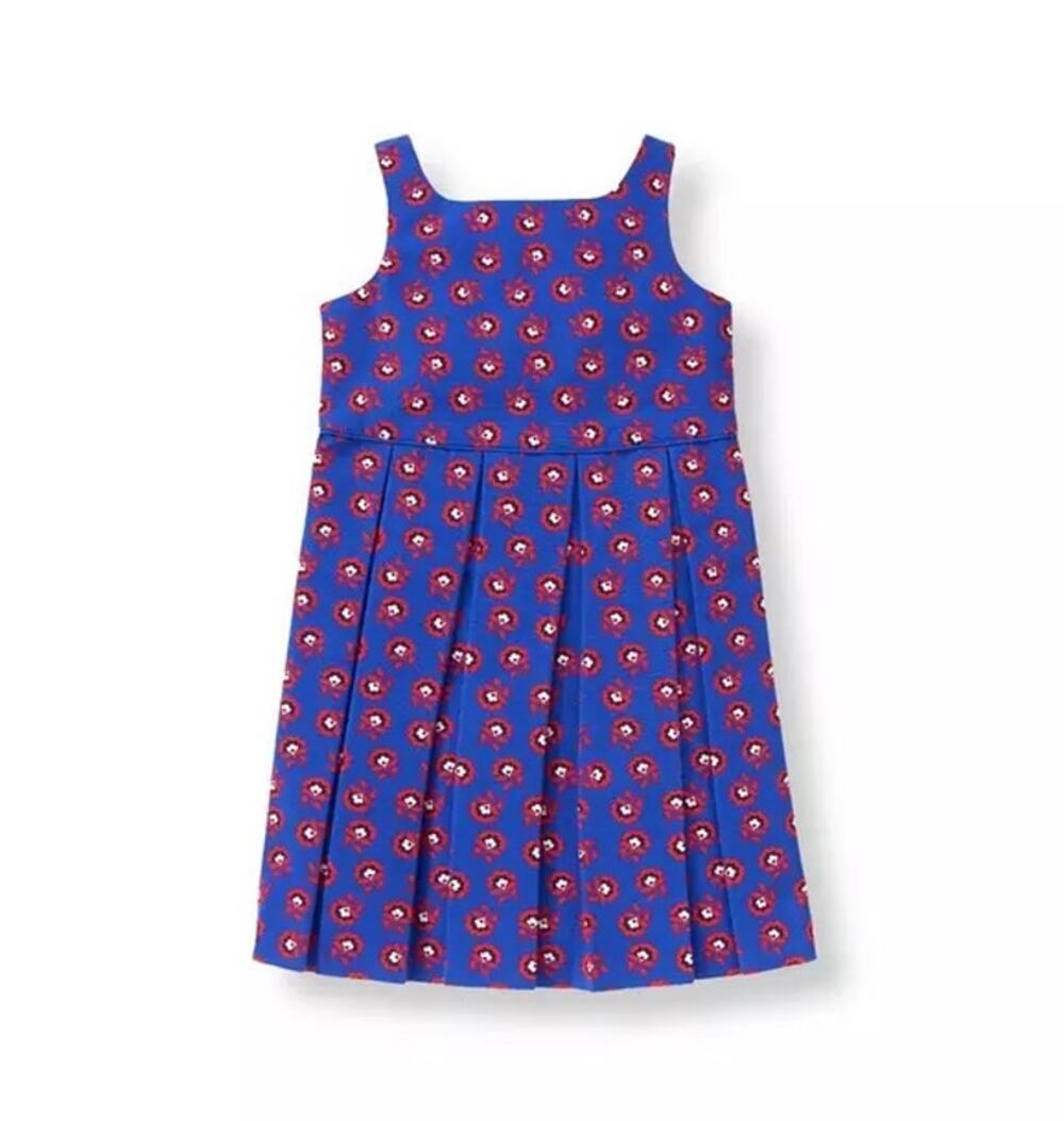Janie and Jack Girl’s Poppy Print Dress Sz‎ 3 Blue
